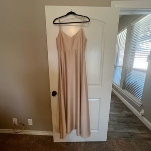 Faith Maxi Dress ~ Champagne Luxe Satin